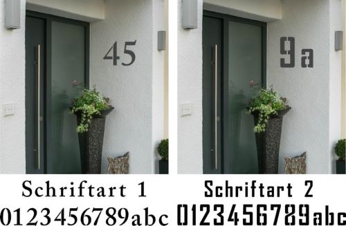 Hausnummerschablonen