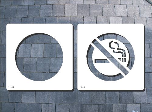 Markierung Rauchen verboten