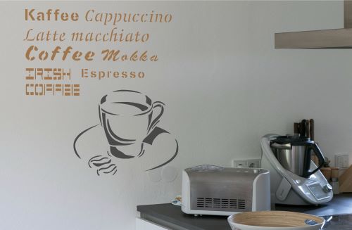 Kaffee Stencil