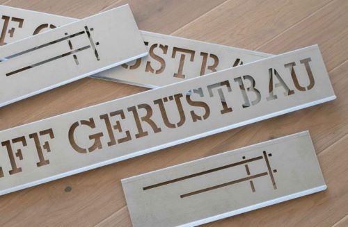 GERÜSTBRETTSCHABLONEN Gerüstbauschablone