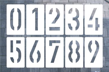 Zahlenschablonen DIN 1451
